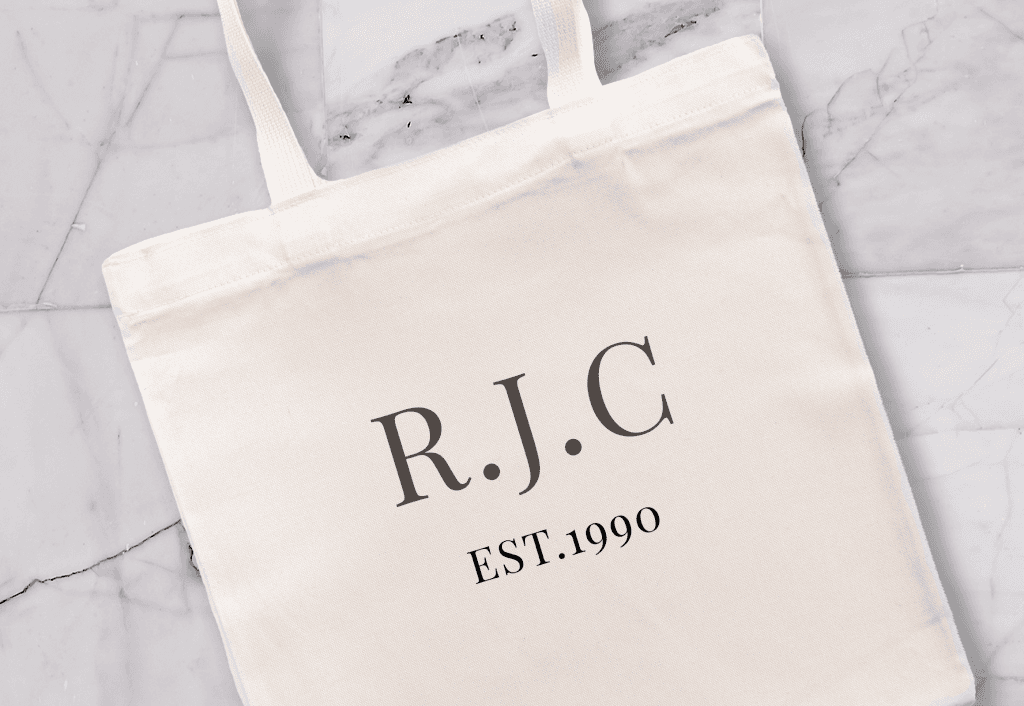 Flat bottom canvas tote bags top